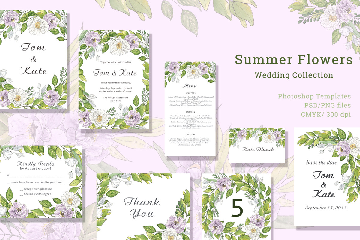 Summer Flowers - Wedding Collection, a Templates & Theme by OlgaSerbun (Photo 1 of 4)