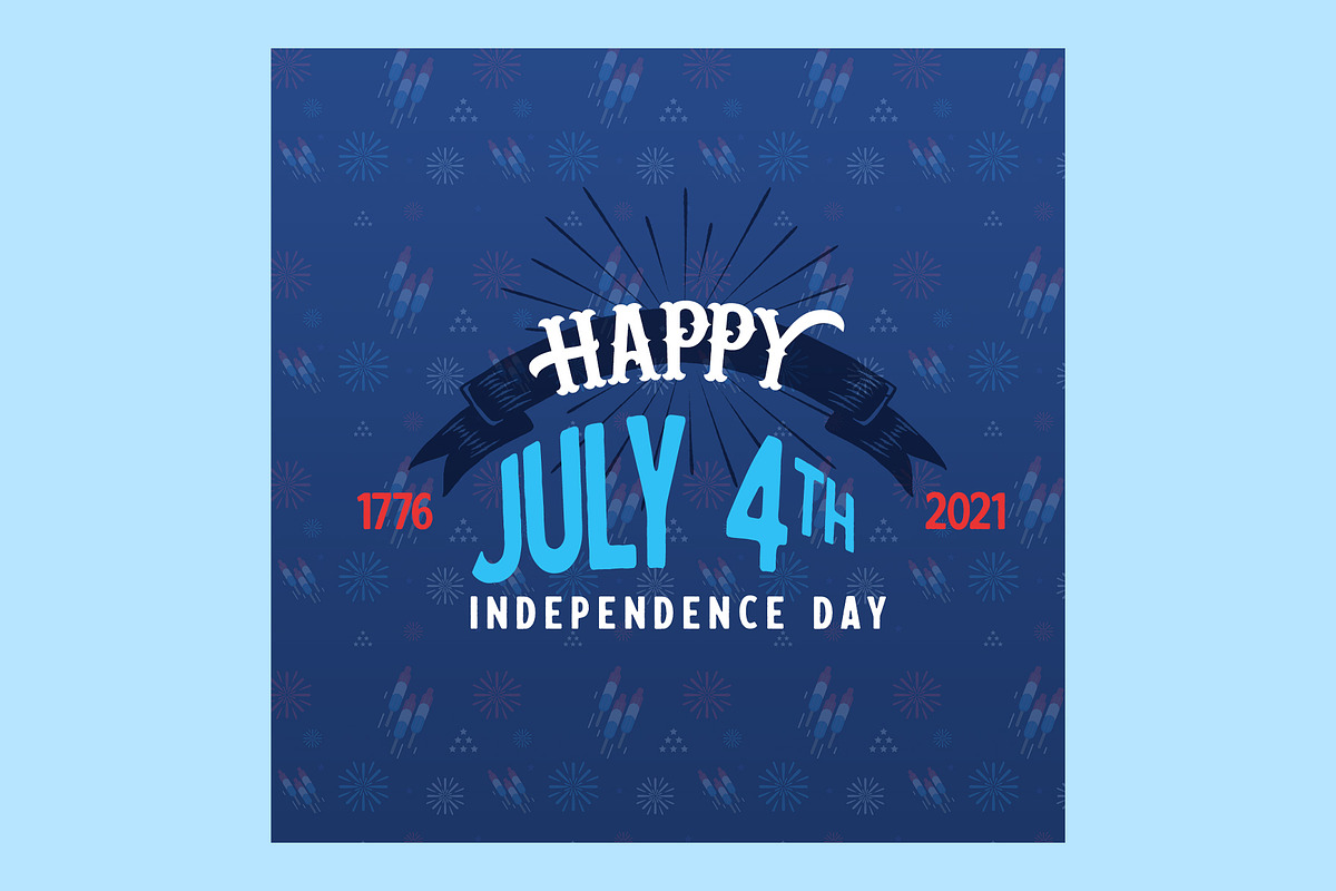 Fourth of July Seamless Pattern, a Pattern Graphic by IFBdesign (Photo 4 of 4)