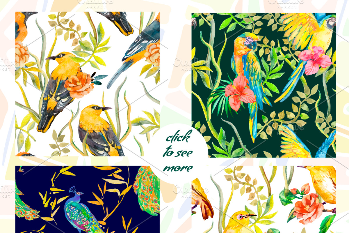 Watercolor Tropic, an Illustration by Elizaveta (Photo 3 of 5)