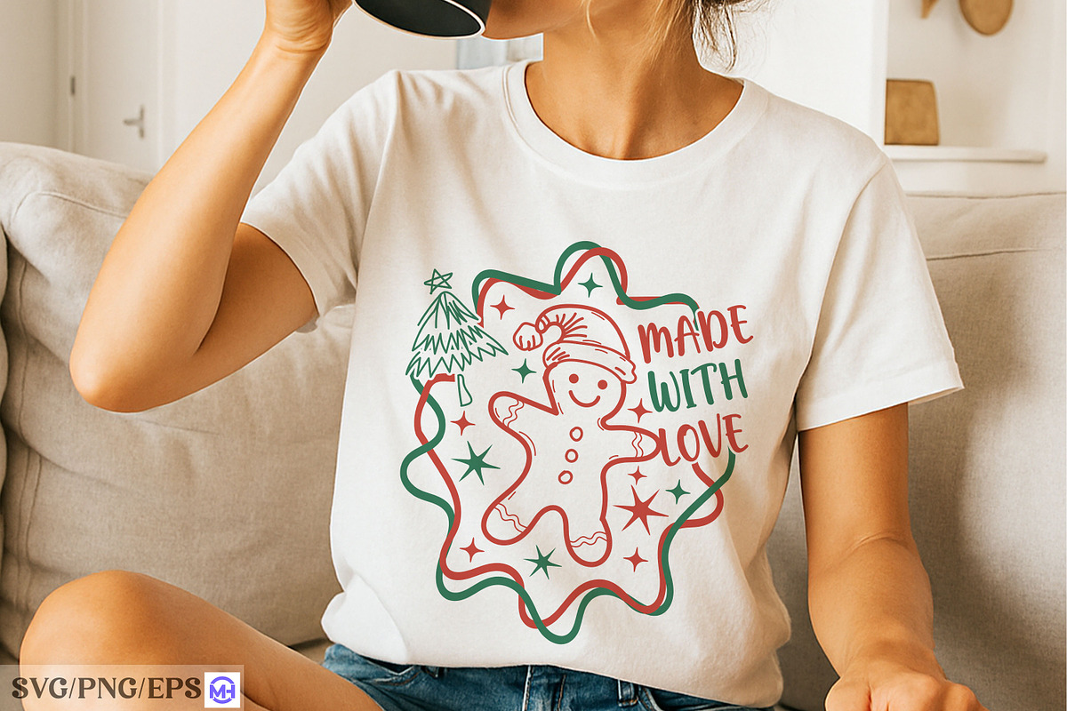 Christmas Made with Love Hand-Drawn, a Graphic by mh_arif (Photo 3 of 4)