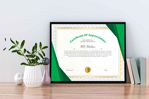 Abstract Certificate Template Design