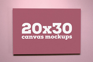 20x30 Canvas Mockups