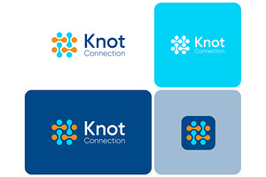 Molecule Knot Connect Logo, a Branding & Logo Template by ika trisiana