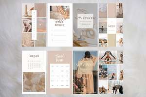 50 Neutral Instagram Story Templates
