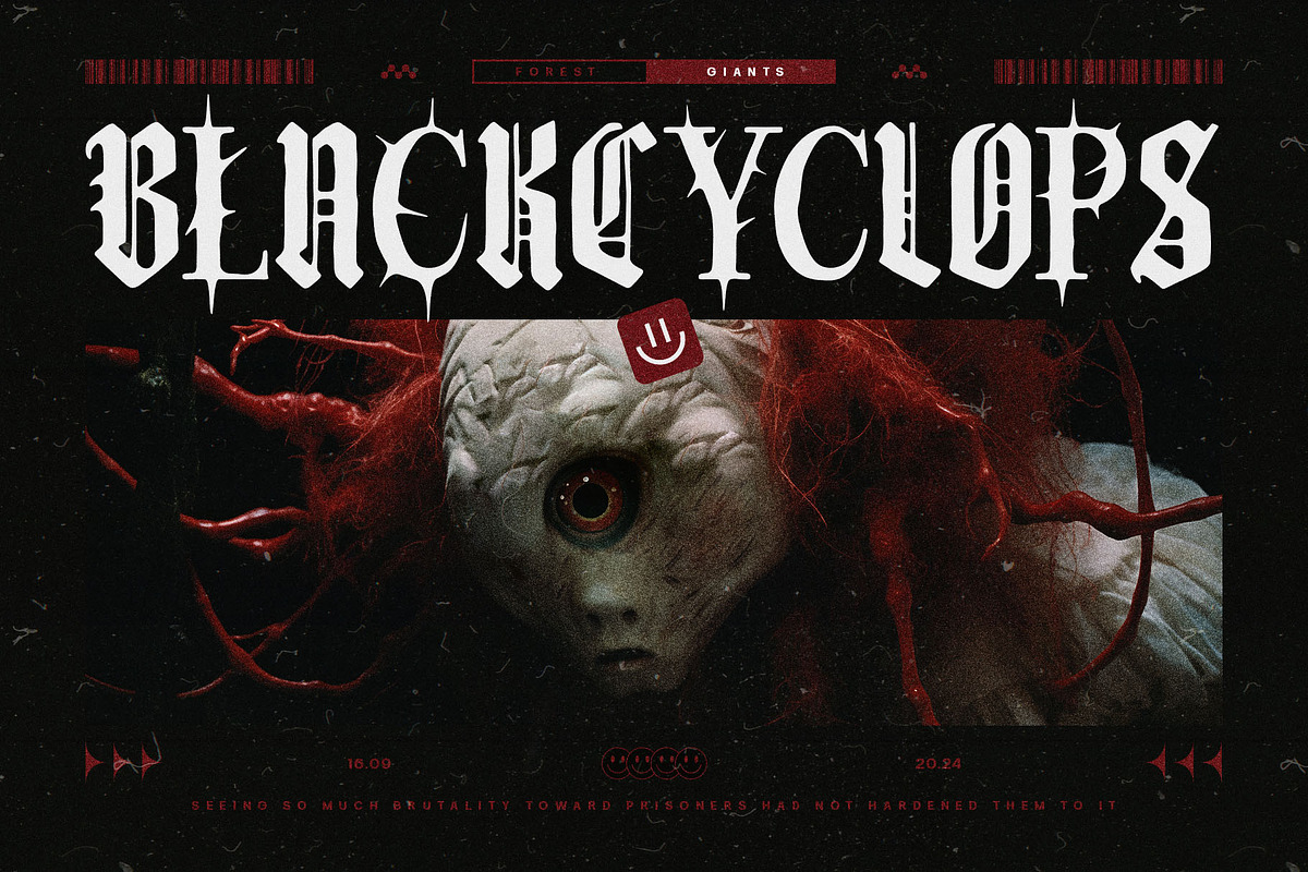 Dark Brutal Typeface, a Blackletter Font by alit design (Photo 3 of 17)