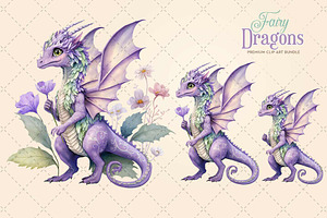 Dragon Clipart Megabundle