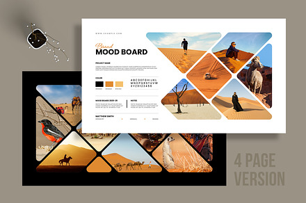 Photo Collage Brand Mood Board, an UI Kit Template by MightyDesign