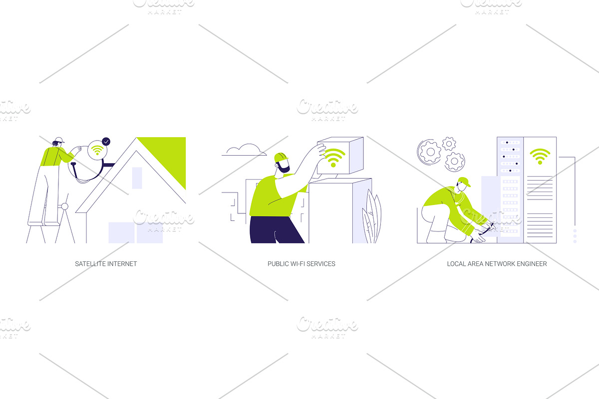 Telecommunication service abstract, a Technology Illustration by Visual Generation