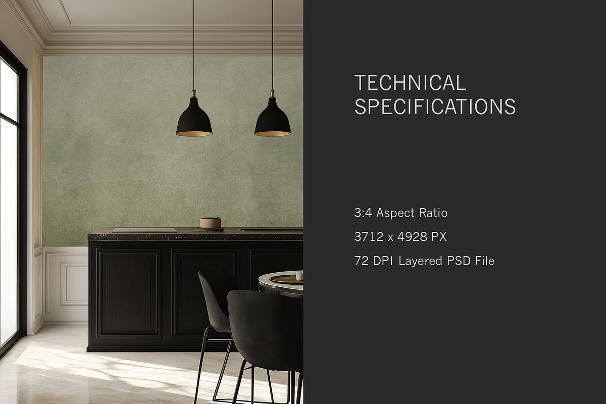 Dark Modern | Kitchen No. 3 Mockup, a Household Mockup by Blixa 6 Studios (Photo 6 of 7)