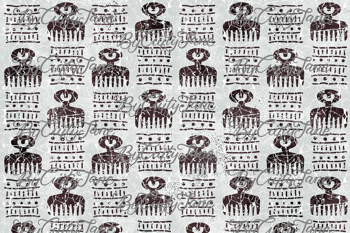 Adinkra DUAFE Pattern I, a Pattern Graphic by ByGiftyJane (Photo 3 of 11)