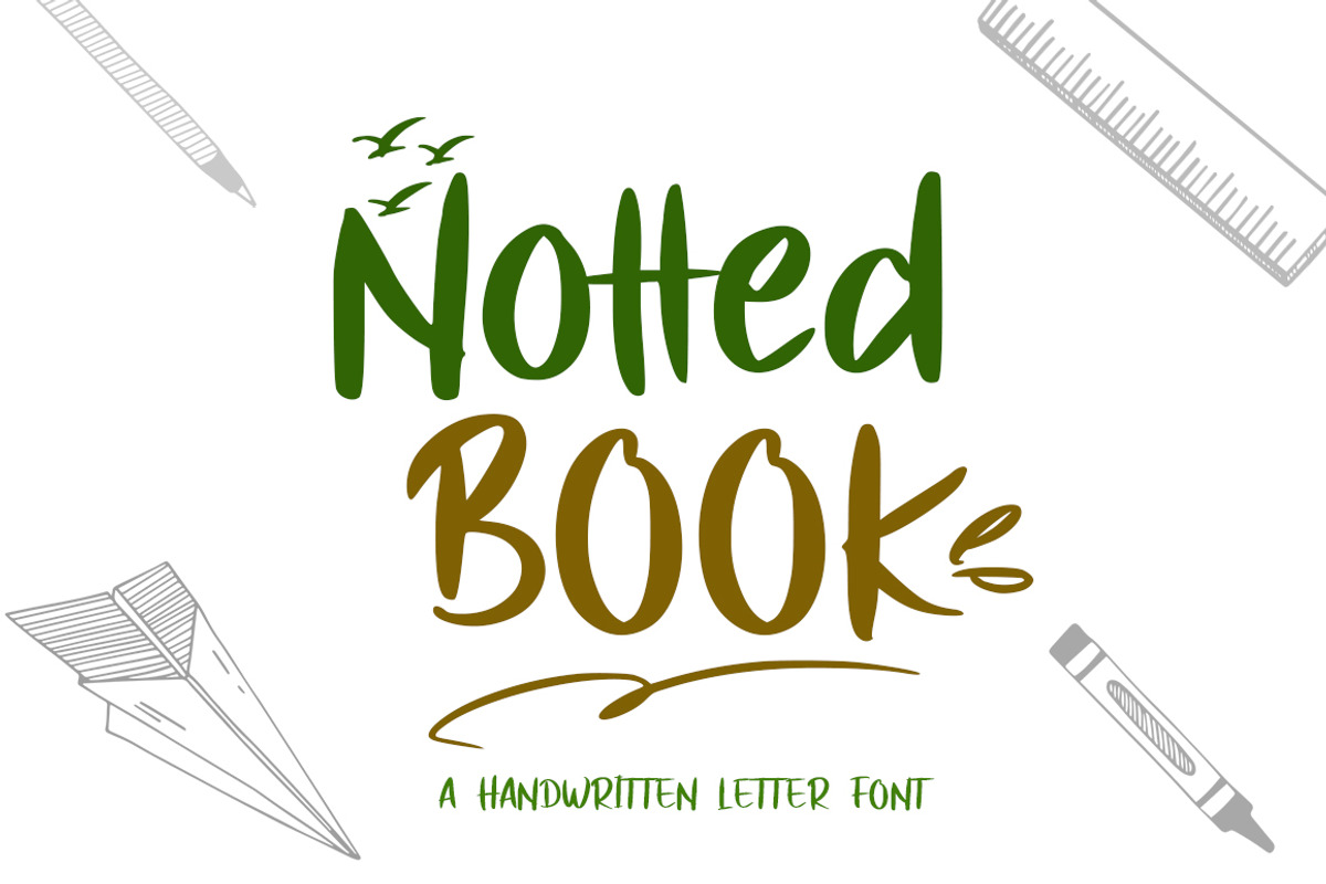 Notted Book, a Handwritten Font by Megatype (Photo 1 of 11)