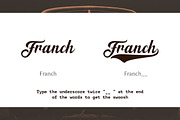 Retro Logo Font, a Script Font by Graphue (Thumbnail 3 of 10)