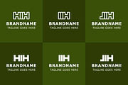 Letters HIH IIH JIH Monogram Logo, a Branding & Logo Template by Pray Art Design Studio (Thumbnail 2 of 2)