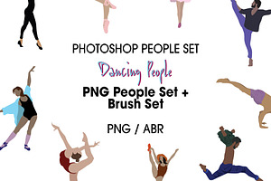 Photoshop Brush Set DANCING PEOPLE