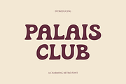 Palais Club Retro Font, a Serif Font by gafaroff studio (Thumbnail 1 of 6)