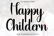 Happy Childern, a Script Font by FreshTypeINK (Thumbnail 1 of 8)