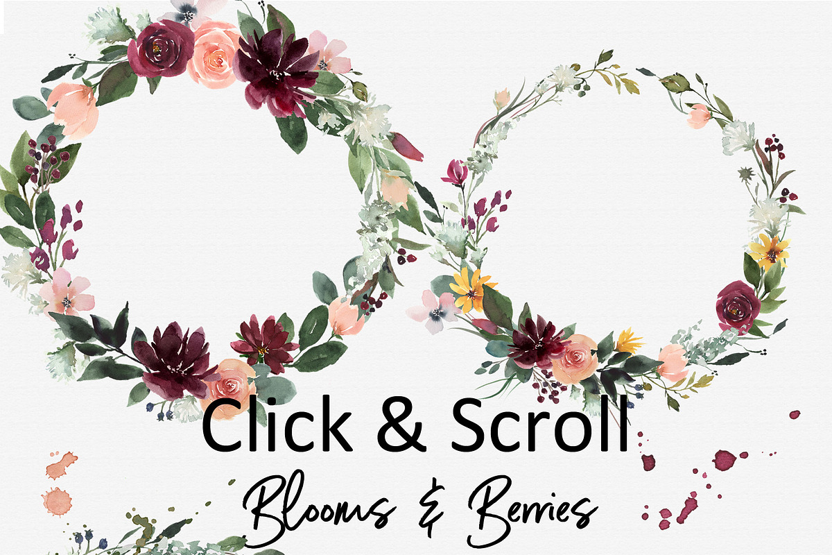 Fall and Winter Flowers Large Bundle, an Illustration by Graphic Blue Bird (Photo 5 of 8)