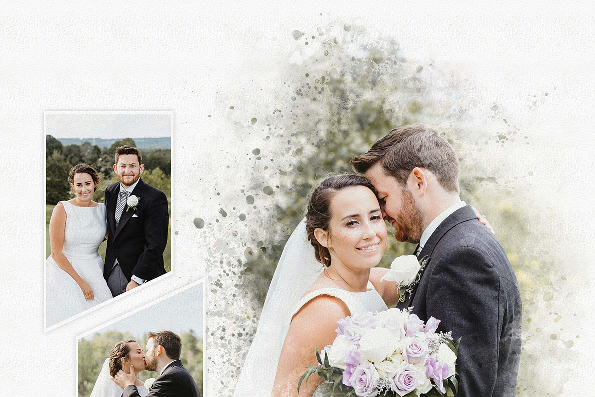 Watercolor Memory Photo Template, an Action Add-On by MRI STUDIO (Photo 9 of 10)