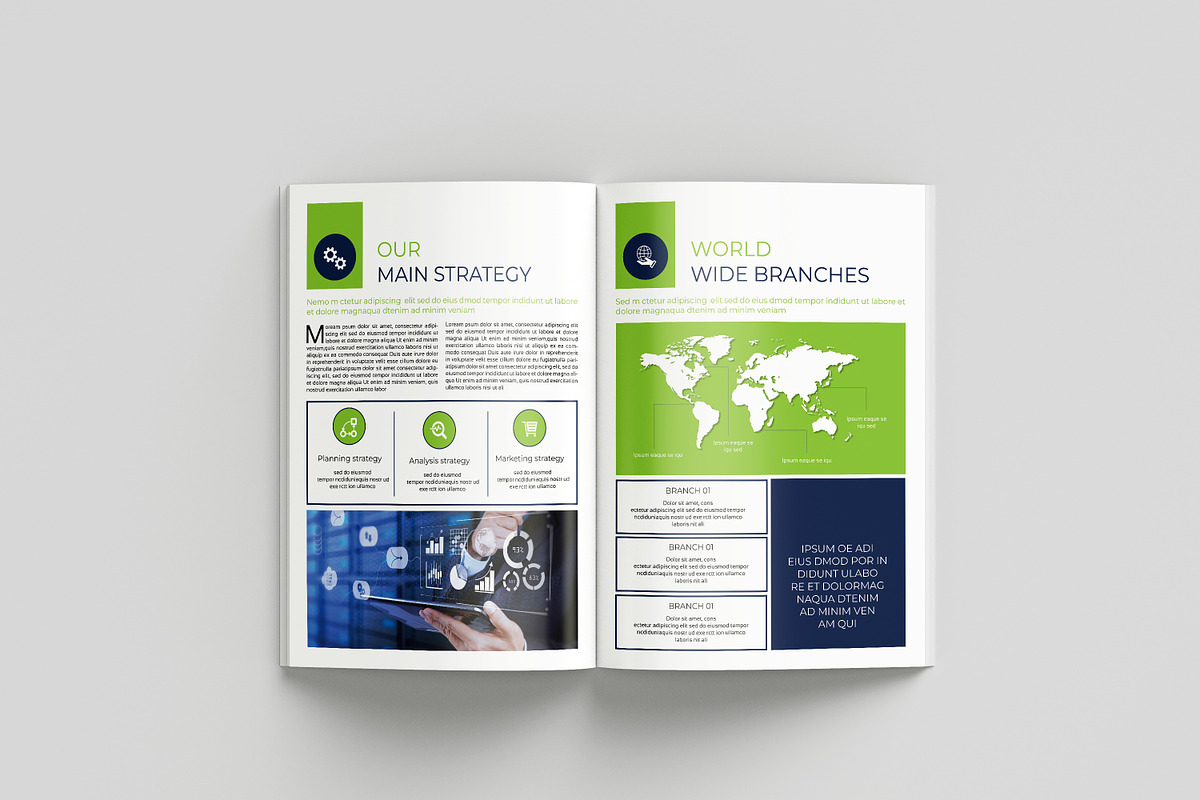 Company Profile Brochure, a Brochure Template by Template Shop (Photo 7 of 11)