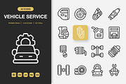 Vehicle Service Icons, an Icon by Spacepixel Creative (Thumbnail 1 of 3)