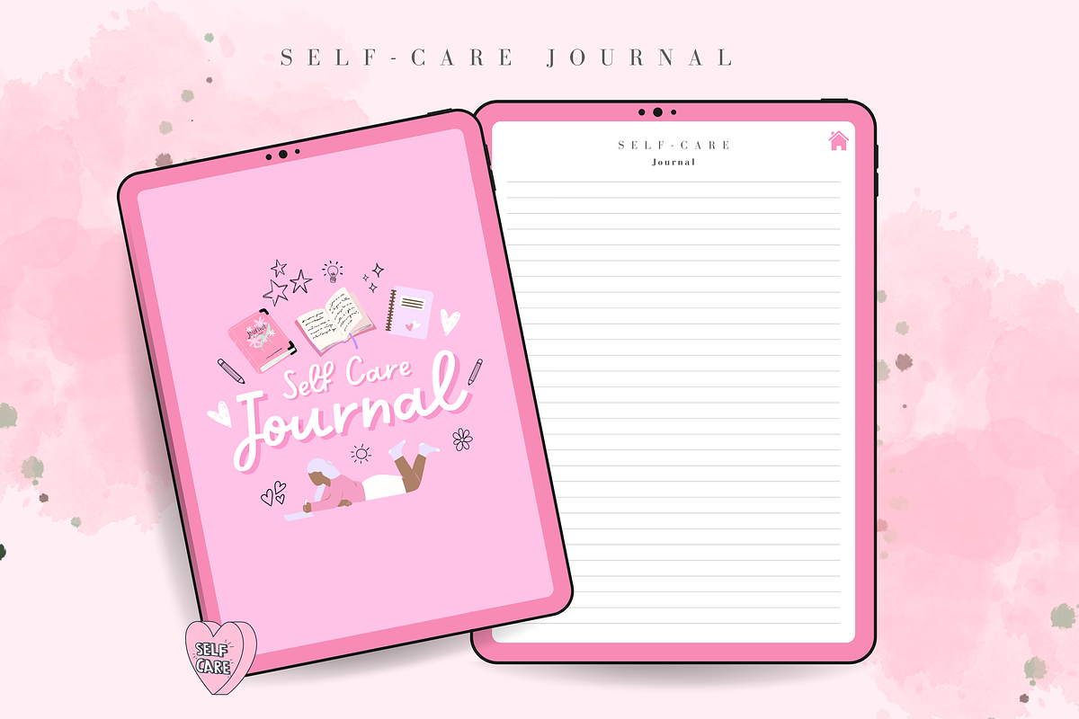 Self Care Planner, Wellbeing Planner, a Templates & Theme by MariaKariBakken (Photo 4 of 7)