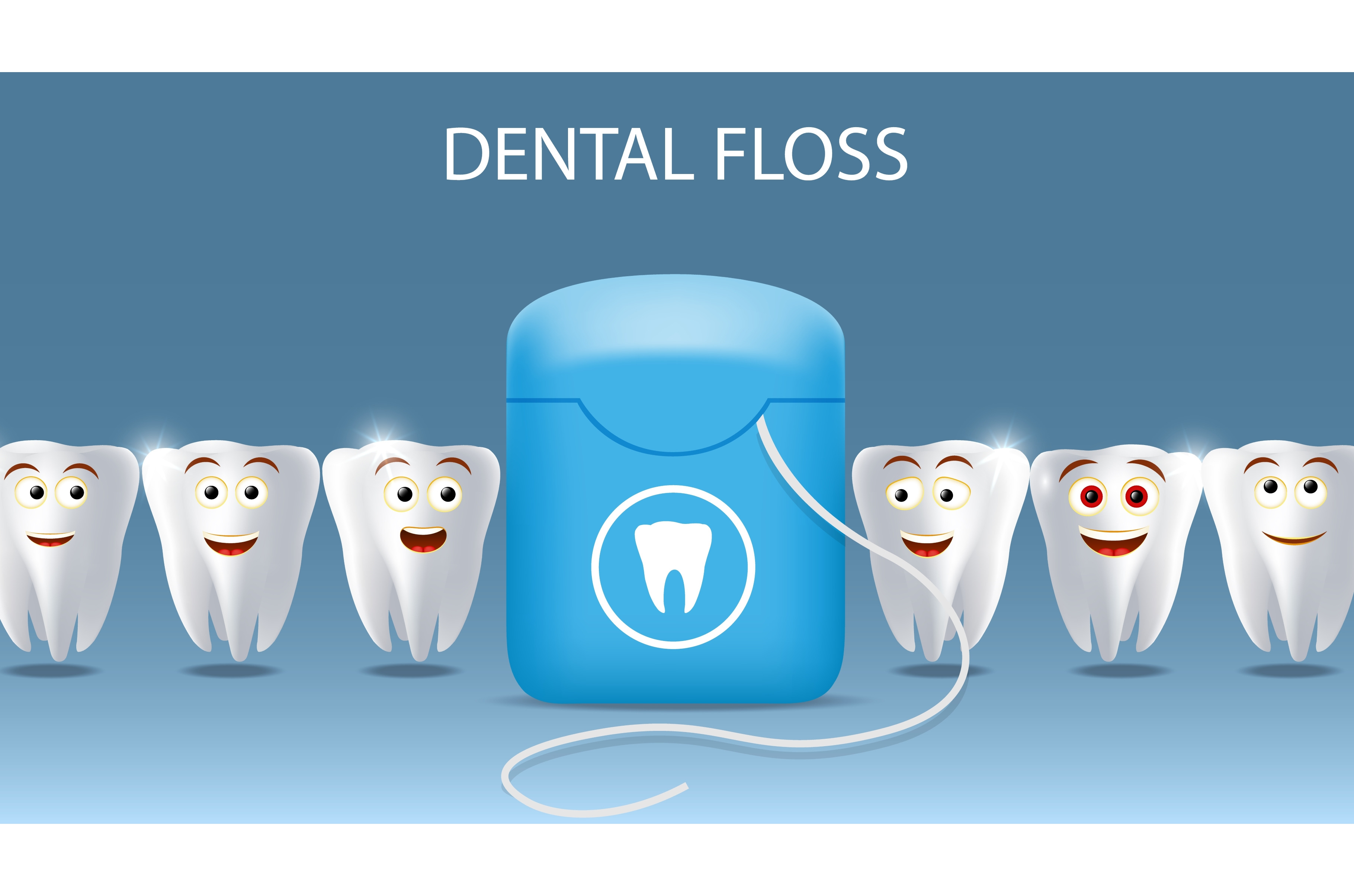 Oral care dental floss vector poster, an Object Graphic by Siberian Art