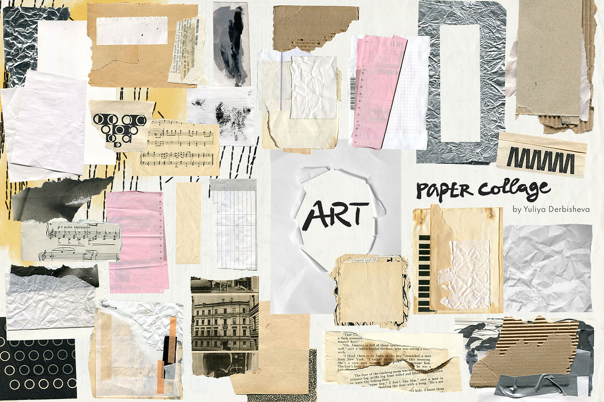 Art Paper collage element scraps, an Object Graphic by Yuliya Derbisheva (Photo 7 of 15)