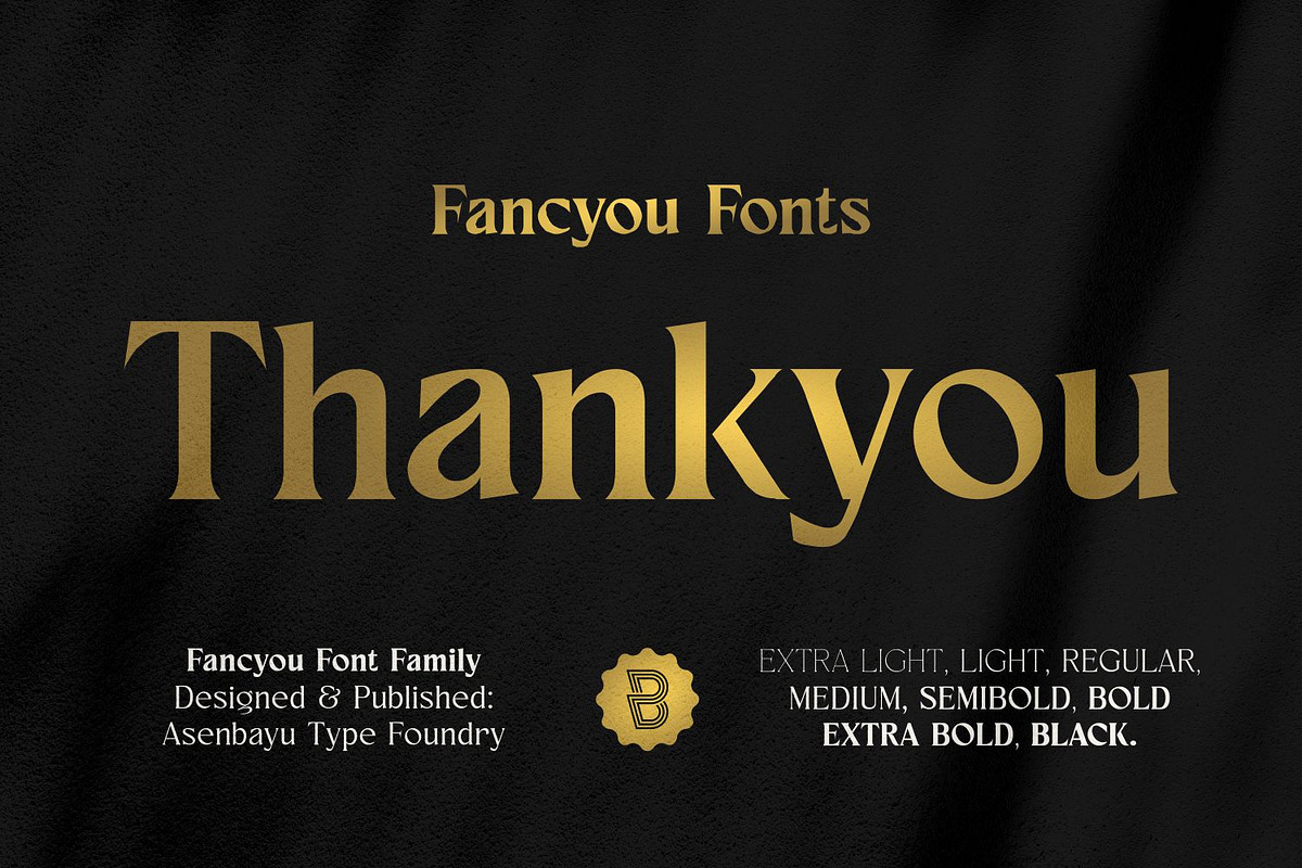 Fancyou Fonts Family, a Serif Font by Asenbayu (Photo 15 of 15)