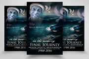 Funeral & Departure Flyer Template, a Flyer Template by Business Flyers (Thumbnail 1 of 3)