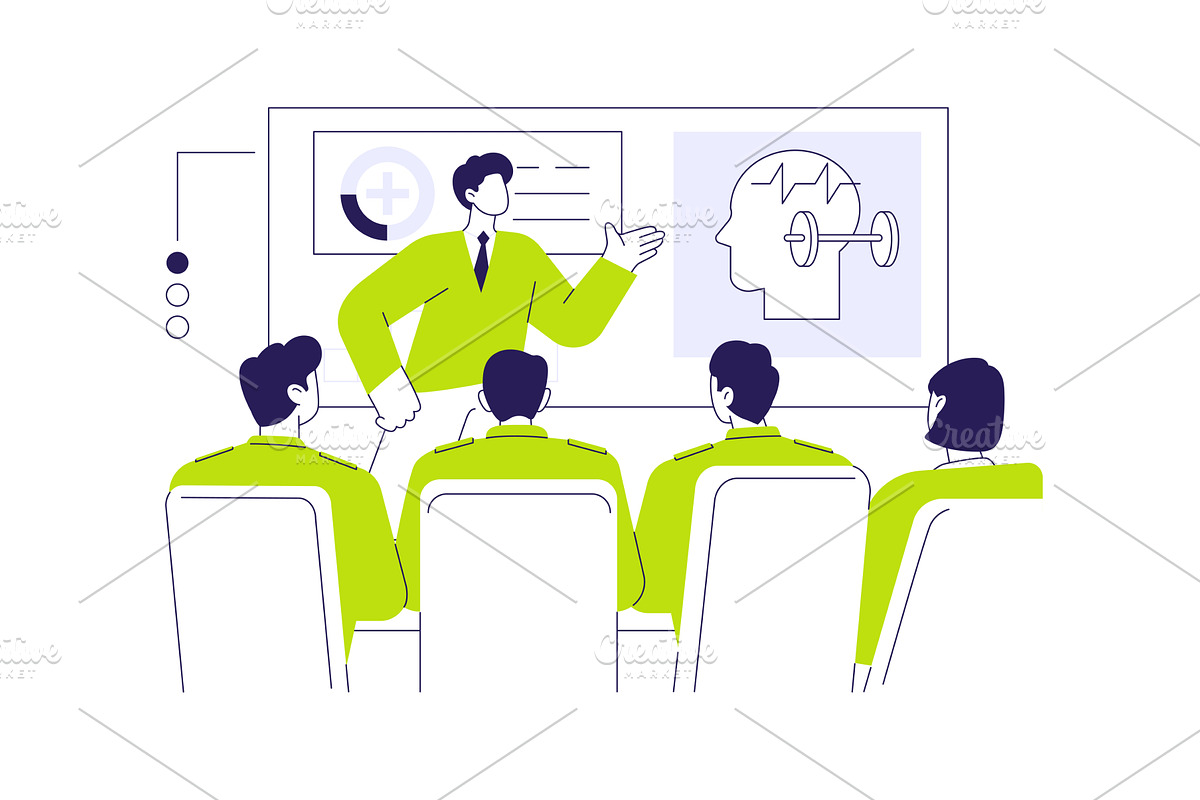 Mental resilience training abstract, a Healthcare Illustration by Visual Generation