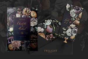 Twilight Floral Art Collection