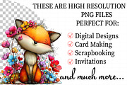 Whimsical Spring Fox Clipart, an Illustration by Daily.Designs (Thumbnail 2 of 7)