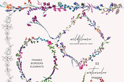 Watercolor Wildflower Clipart, an Illustration by Patishop Art (Thumbnail 7 of 9)
