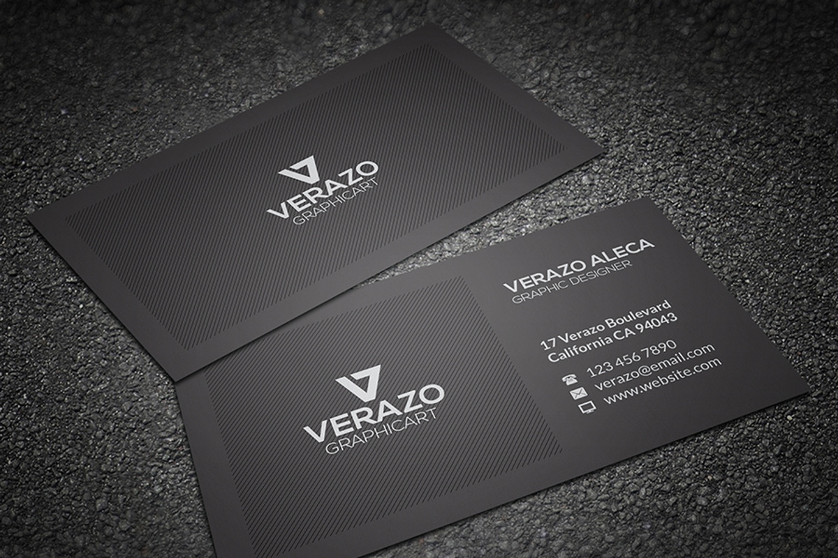 Clean Corporate Business Card, a Business Card Template by Verazo (Photo 2 of 3)