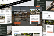 Concrete Contractor Website Template, a Squarespace Template by Template Twist Shop (Thumbnail 1 of 9)