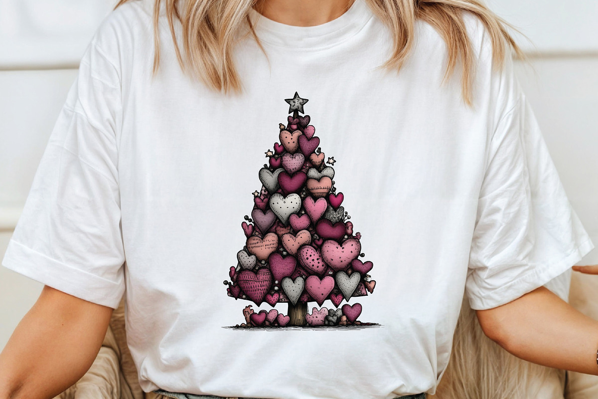 Whimsical Christmas Tree Clipart, an Illustration by CraftArtStudio (Photo 5 of 6)