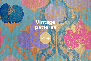 Vintage Bloom – Seamless Pattern Set, a Pattern Graphic by LoveDesignShop