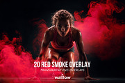 Red Smoke PNG Photo Overlays, a Layer Style Add-On by Walllow Creatives (Thumbnail 2 of 6)