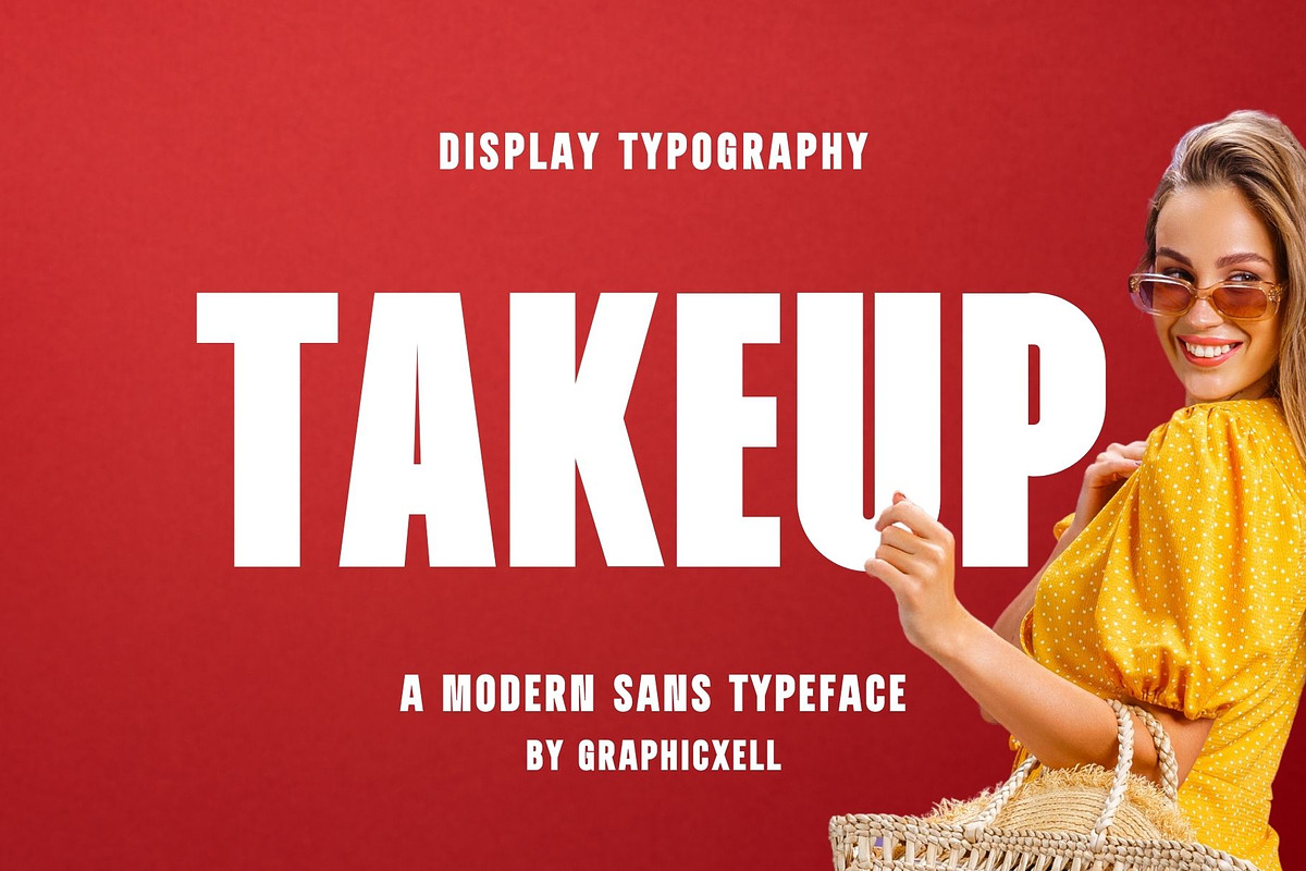 Takeup Modern Bold Sans Font Typefac, a Sans Serif Font by Graphicxell (Photo 1 of 10)