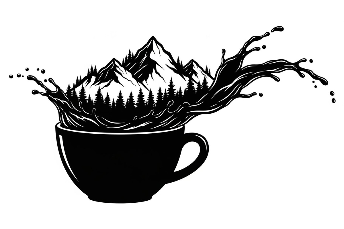 Mountain Coffee Cup Bundle, an Object Illustration by yasushie (Photo 27 of 31)