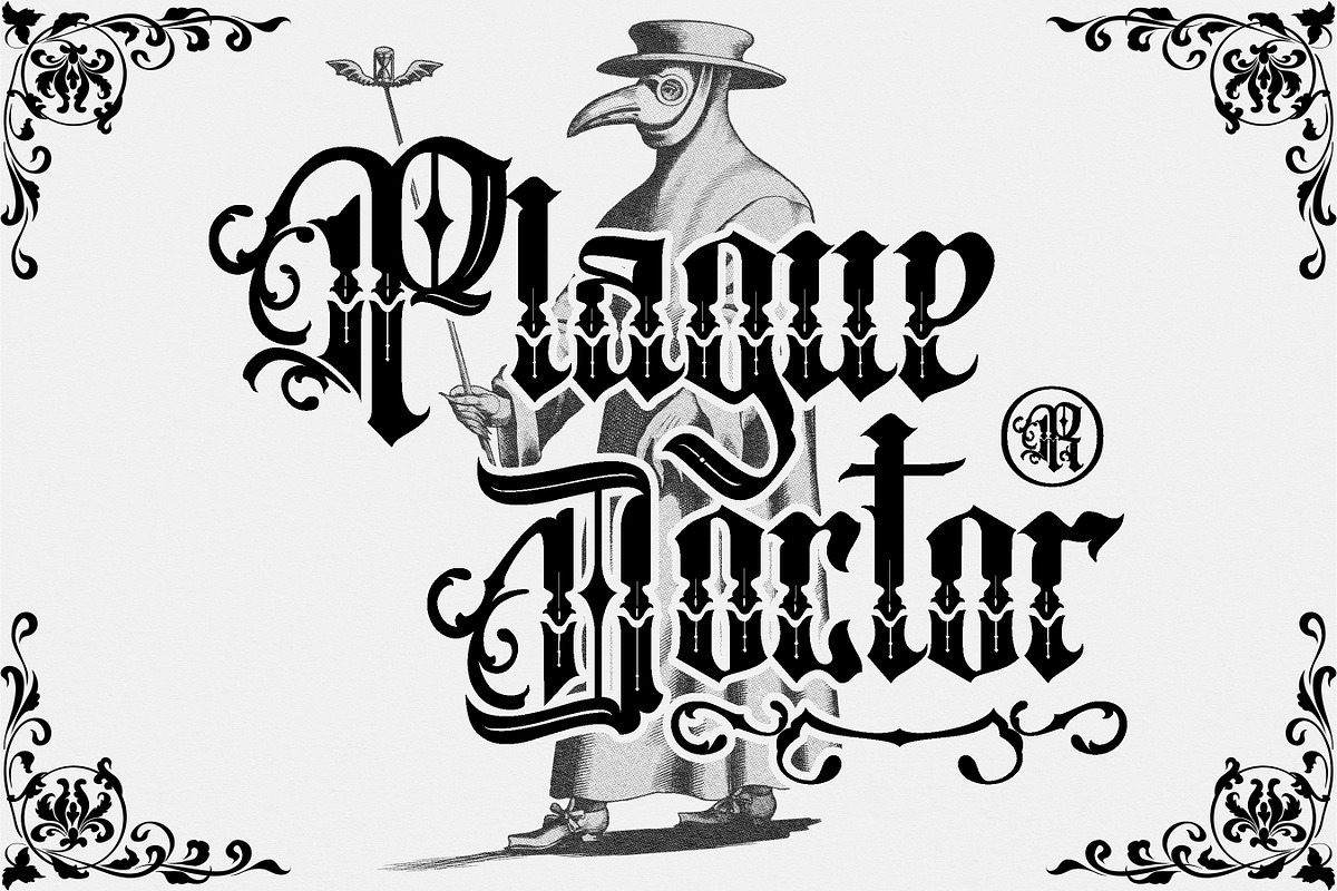 Crayscale-Blackletter Victorian Font, a Blackletter Font by Flawless And Co (Photo 8 of 10)