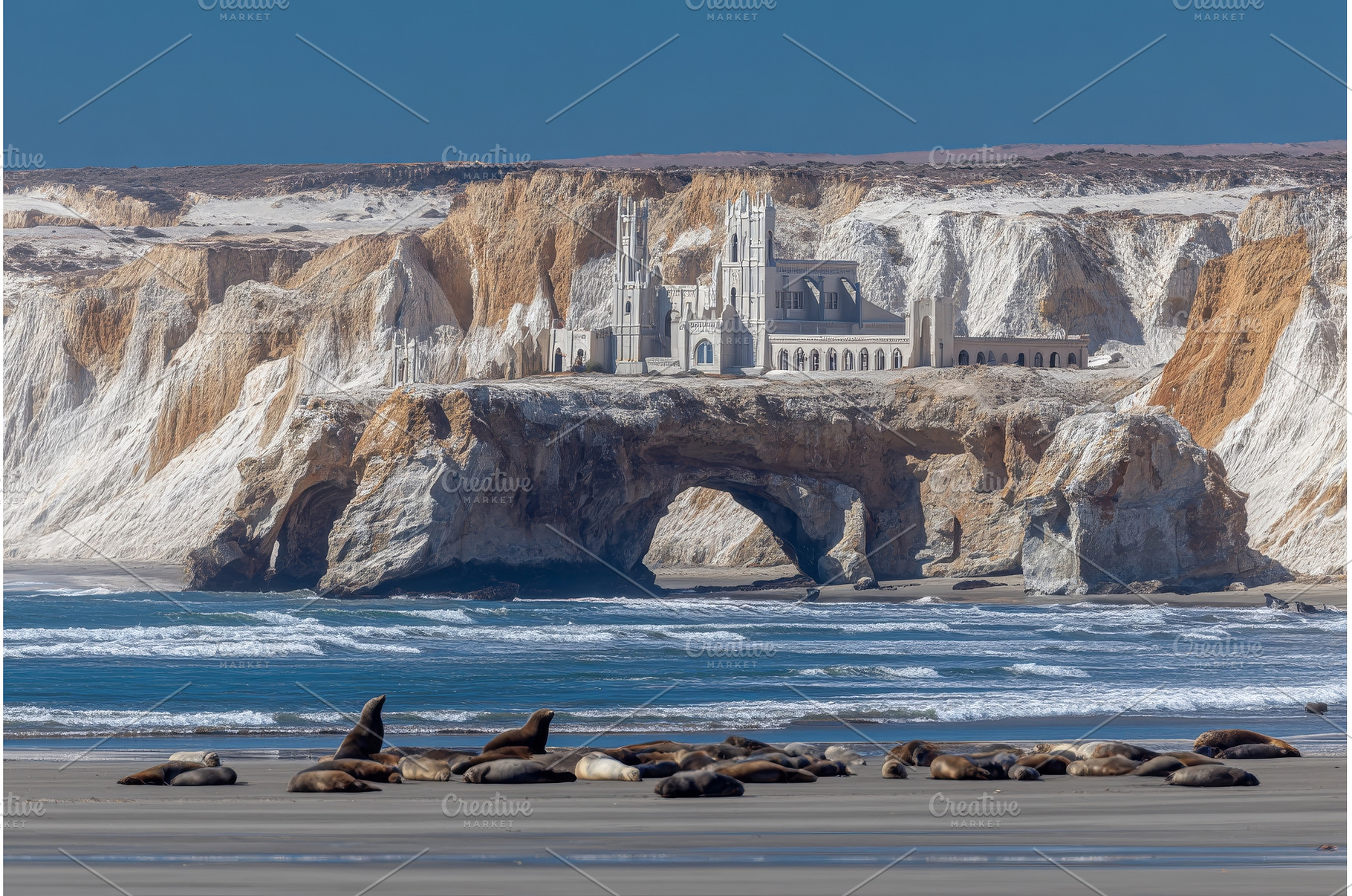 A family of sea lions is located on, an Animal Photo by ZinetroN
