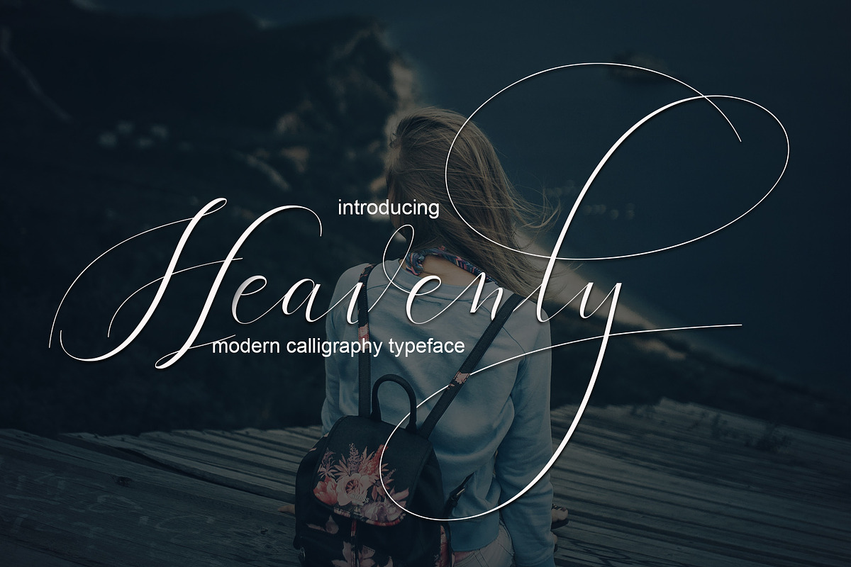 Heavenly - fancy fonts