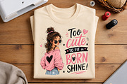 Too Cute to Fit in Born to Shine, a Seasonal Illustration by Craft Nest (Thumbnail 6 of 6)