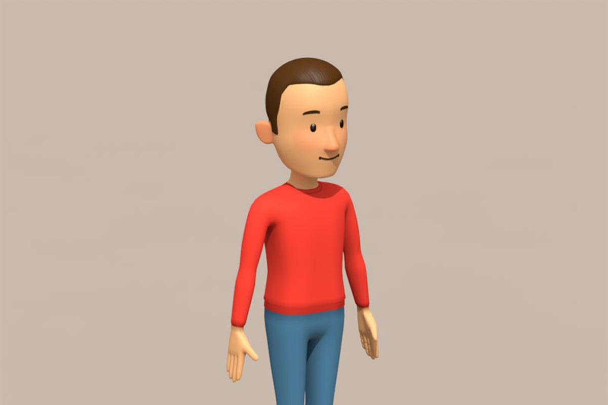 cartoon man, a Characters & Person 3D Model by Tartino 3D models (Photo 2 of 9)