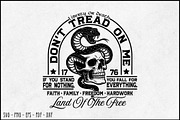 Don't Tread On Me SVG, an Object Graphic by BeeCraftR (Thumbnail 1 of 5)