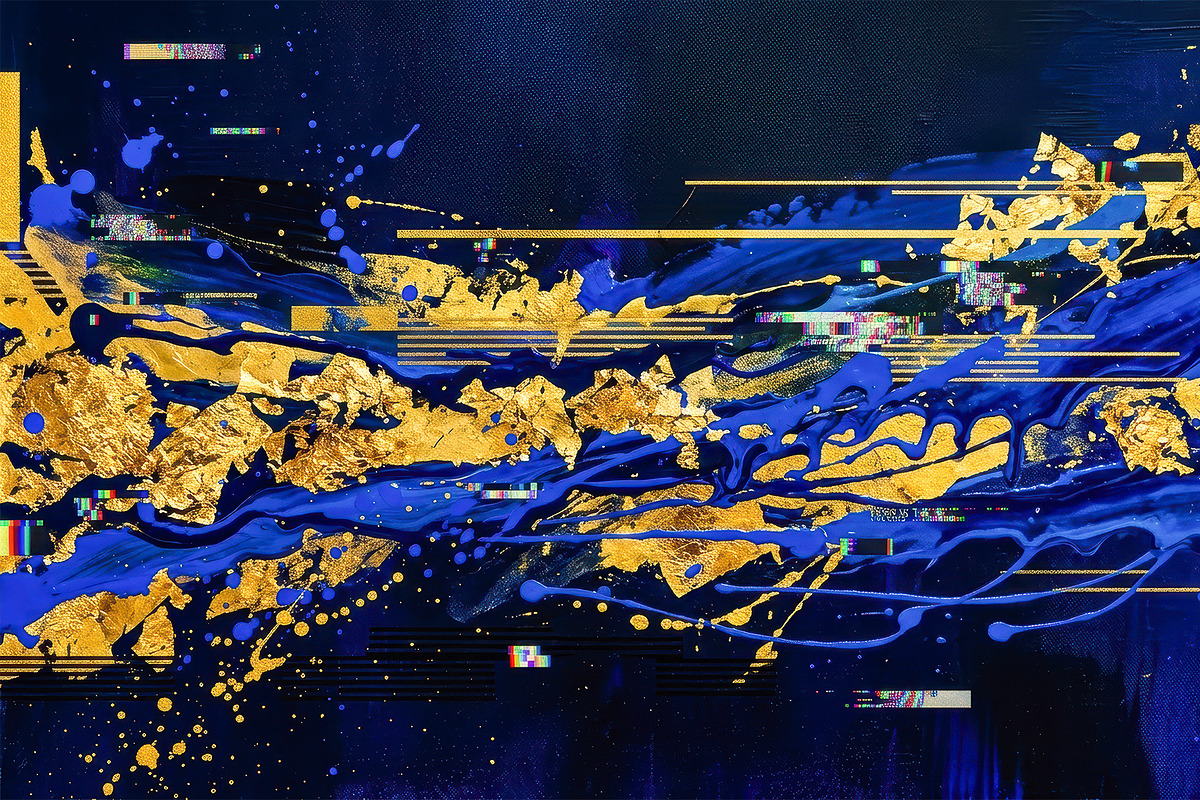 Royal Blue Gold Backgrounds, a Decorative Illustration by StockVerse Creative (Photo 2 of 4)
