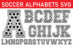 Soccer Alphabets and Numbers SVG, an Object Graphic by EllaMaiyaali