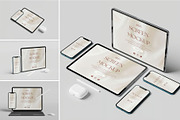 iPhone 12 & iPad Pro Mockup, an iPhone Mockup by zpackcreative (Thumbnail 1 of 6)