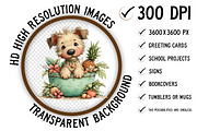 Whimsical Summer Dogs Clipart, an Illustration by Craft Nest (Thumbnail 2 of 11)